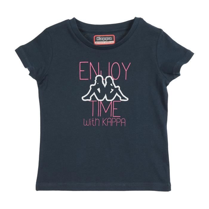 KAPPA T-shirt Monette - Enfant - Bleu marine