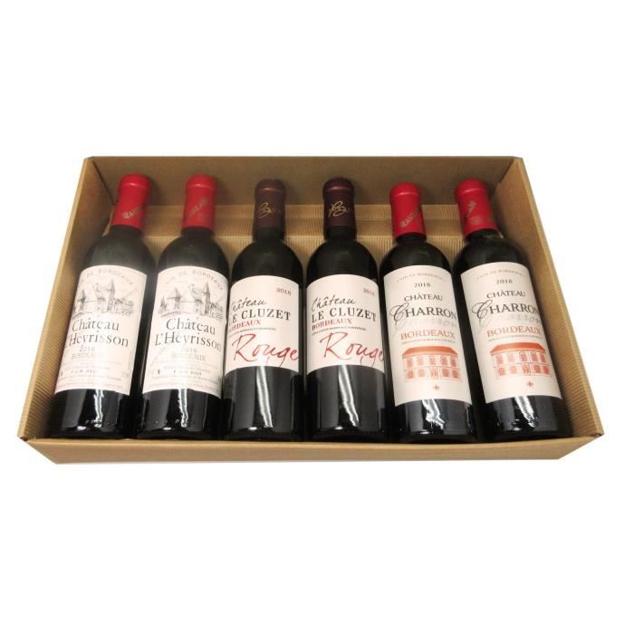 Coffret Les Demies - Chateau Gabaron 2015 AOC - Vin de Bordeaux - Rouge - 6x37,5cl