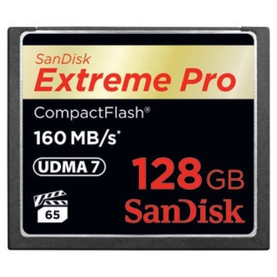 SanDisk Extreme Pro - Carte memoire flash - 128 Go - 1000x/1067x - CompactFlash