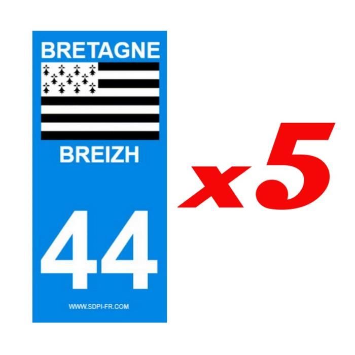 2 autocollants département 44 version 2 x5