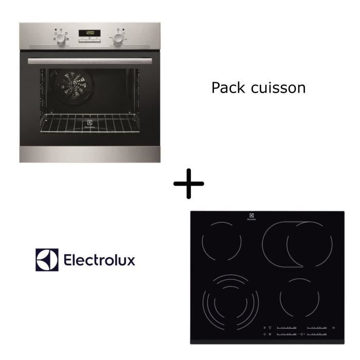 ELECTROLUX Pack cuisson : Four multifonction + Table vitrocéramique ELECOX60