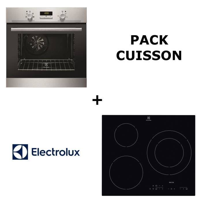 ELECTROLUX - Pack cuisson : Four multifonction pyrolyse + Table de cuisson induction