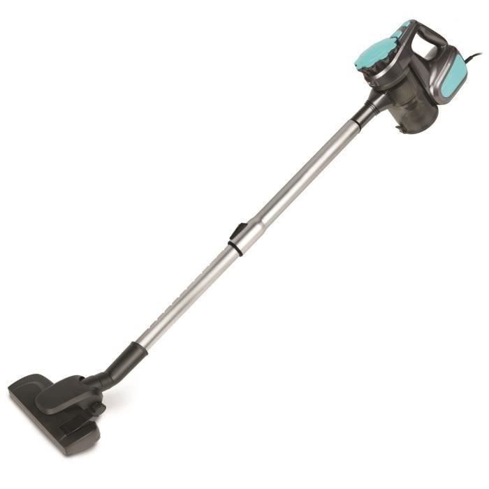 CONTINENTAL EDISON Aspirateur balai sans sac 2 en 1 - VC627XA2 - 600W - 78 dB - A - Gris/Bleu