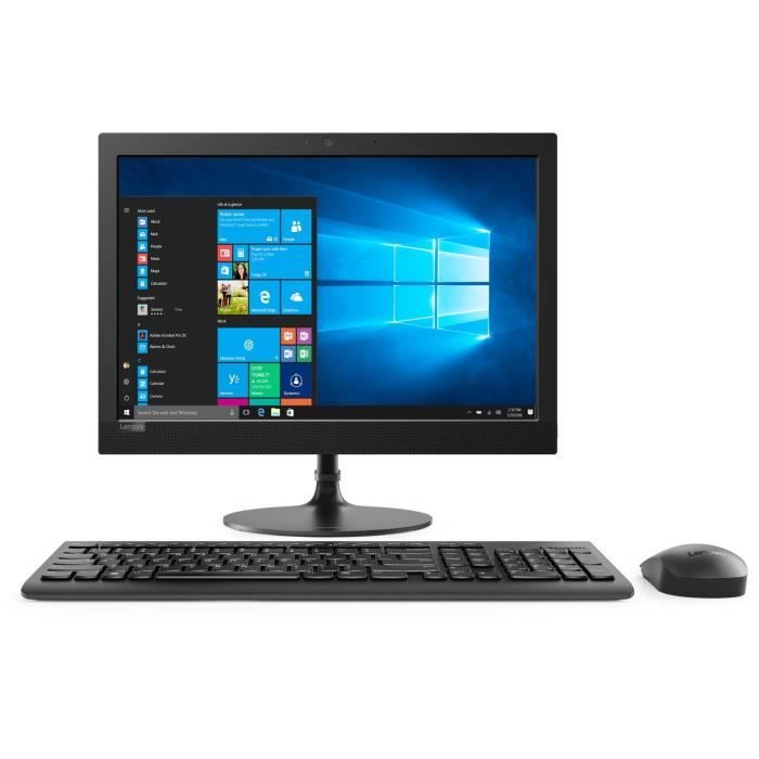 LENOVO PC Tout-en-un Ideacentre 330-20AST - F0D8000XFR - 19,5'' HD - 4Go de RAM - AMD E2-9000 - AMD Radeon R2 - Disque Dur 1To HDD