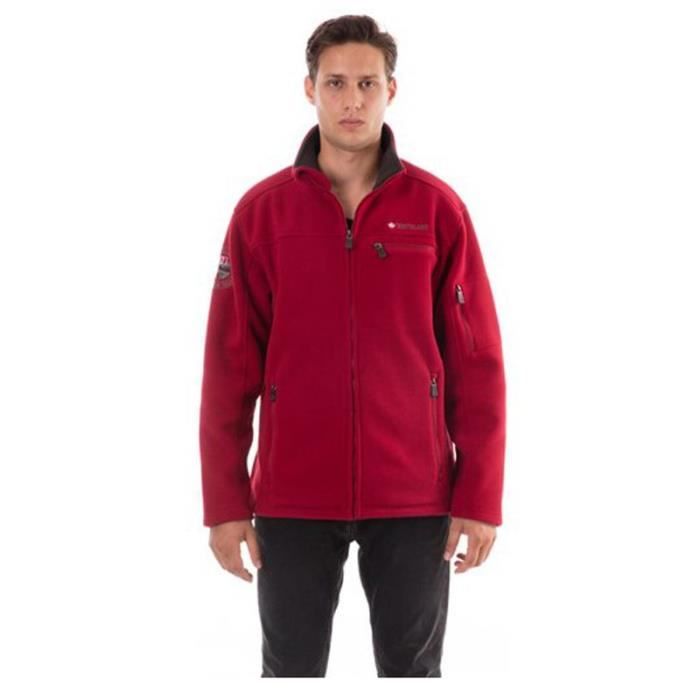 NORTHLAND Veste polaire Homme contrecollé - Rouge