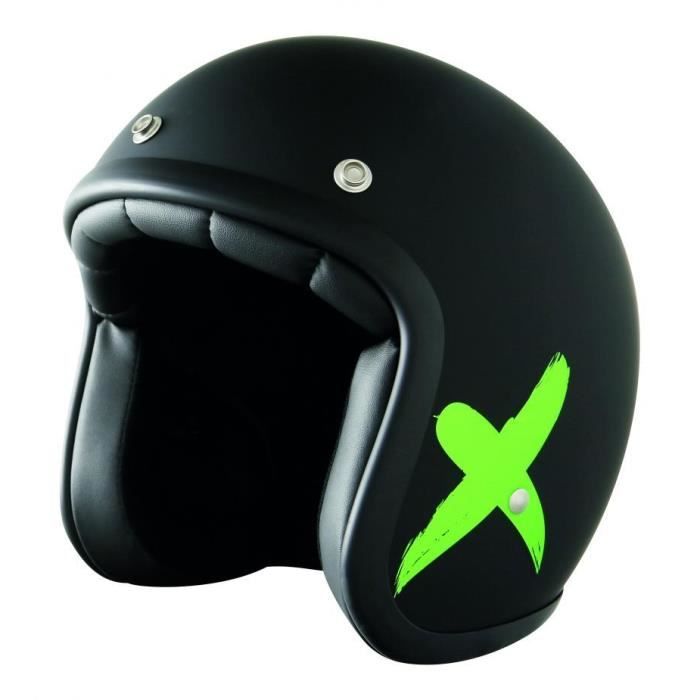 STORMER Casque Jet Pearl X Rider Noir et Vert