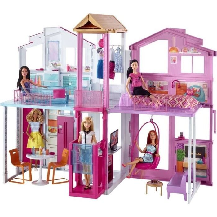 Poupee Barbie - Maison de luxe contemporaine - DLY32