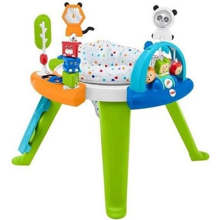 FISHER-PRICE - Mon Premier Siège d'Activités 3-en-1 Évolutif - Table d'Activités et d'Éveil - Dès la naissance
