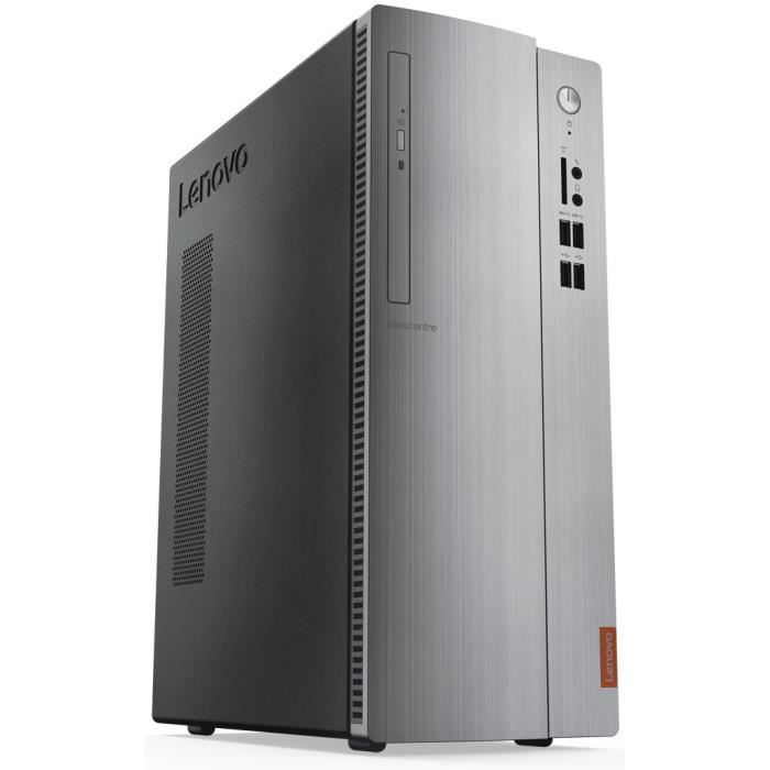 LENOVO PC de Bureau Ideacentre 510-15IKL - 8Go de RAM - Core i5-7400 - GTX 1050 2Go - Disque Dur 128Go SSD + 1To HDD