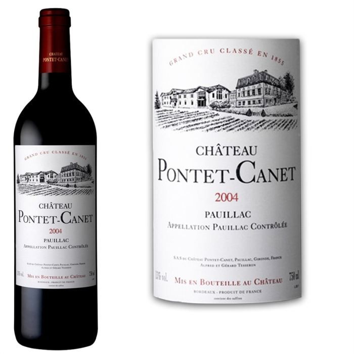 Château Pontet Canet 2004   Achat / Vente VIN ROUGE Château Pontet