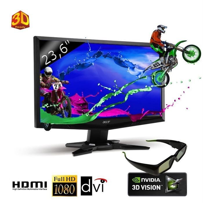 Acer GD245HQAbid 3D   Achat / Vente ECRAN PC Acer GD245HQAbid 3D