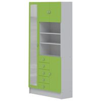 ARMOIRE DE TOILETTE GALET Armoire de salle de bain 90 cm - Blanc et ve ARMOIRE DE TOILETTE GALET Armoire de salle de bain 90 cm - Blanc et ve