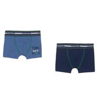 BOXER - SHORTY ABSORBA UNDERWEAR Lot de 2 boxers Bleu indigo Enfa BOXER - SHORTY ABSORBA UNDERWEAR Lot de 2 boxers Bleu indigo Enfa