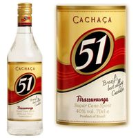 Apéritif anisé Cachaça 51 Pirassununga 70cl 40% Apéritif anisé Cachaça 51 Pirassununga 70cl 40%