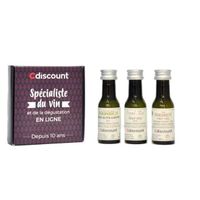 COFFRET CADEAU VIN Coffret 3 Vinottes de Vin Blanc d'Alsace de 2 cl + COFFRET CADEAU VIN Coffret 3 Vinottes de Vin Blanc d'Alsace de 2 cl +