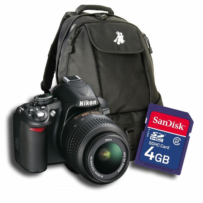 Nikon D3100 + AF S DX 18 55 VR + sac + SD 4 Go   Achat / Vente REFLEX