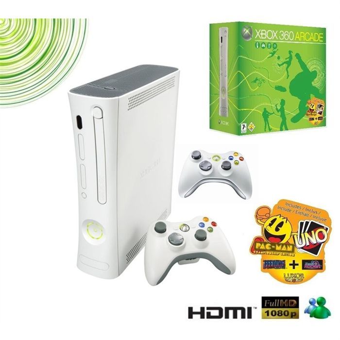 CONSOLE XBOX 360 ARCADE + 2ème PAD sans fil +   Achat / Vente XBOX