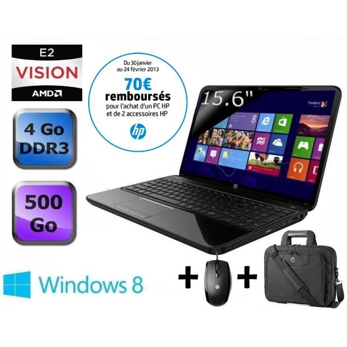 ORDINATEUR PORTABLE HP Pavilion g6 2220sf + souris HP + sacoche 16 HP