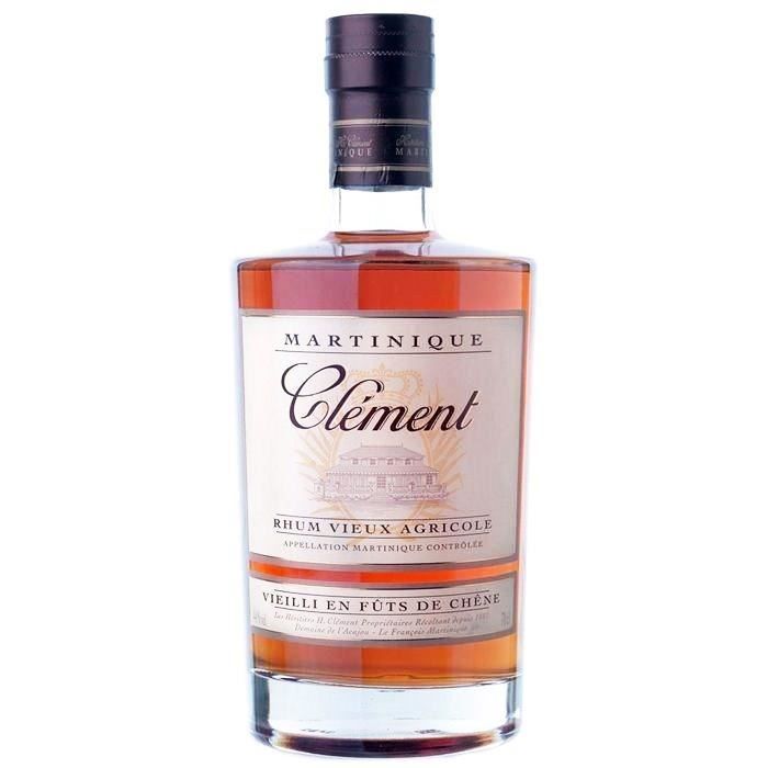 Rhum vieux Clement 70c   44° Carafe   Ile de la Martinique   Vendu à