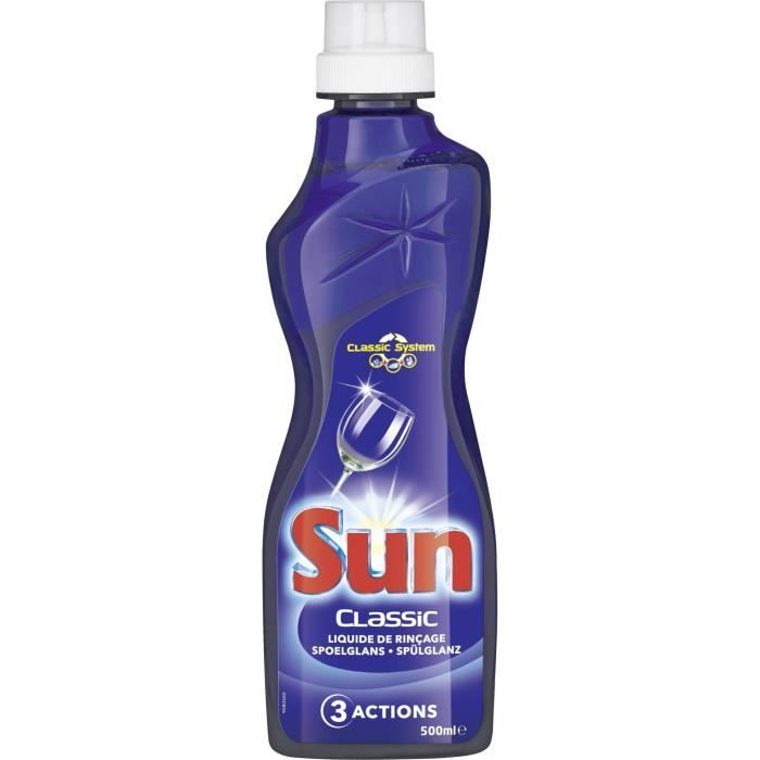 SUN Liquide de Rinçage 500 ml   La formule Sun Rinçage Triple Action