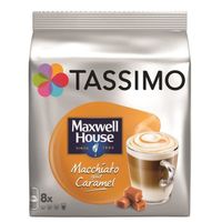 CAFÉ - CHICORÉE TASSIMO Café Maxwell House Macchiato Caramel -5 pa CAFÉ - CHICORÉE TASSIMO Café Maxwell House Macchiato Caramel -5 pa