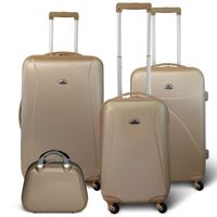 SET DE VALISES KINSTON Set 3 valises 4 roues + Vanity Beige SET DE VALISES KINSTON Set 3 valises 4 roues + Vanity Beige
