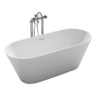BAIGNOIRE - KIT BALNEO Baignoire ilot ovale design 170x80 cm en acrylique BAIGNOIRE - KIT BALNEO Baignoire ilot ovale design 170x80 cm en acrylique