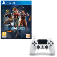 PACK ACCESSOIRE Pack Jump Force + Manette PS4 DualShock 4 Glacier PACK ACCESSOIRE Pack Jump Force + Manette PS4 DualShock 4 Glacier