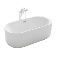 BAIGNOIRE - KIT BALNEO Baignoire ilot ovale design 170x80 cm en acrylique BAIGNOIRE - KIT BALNEO Baignoire ilot ovale design 170x80 cm en acrylique
