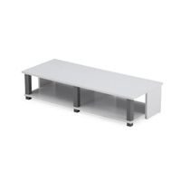 MEUBLE TV TIVOLI Meuble TV contemporain décor blanc - L 100 MEUBLE TV TIVOLI Meuble TV contemporain décor blanc - L 100
