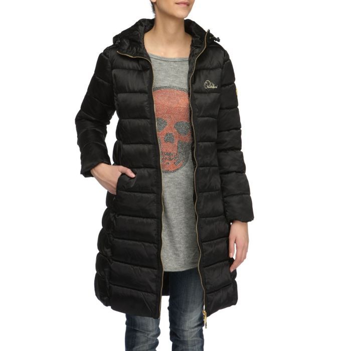 NORTHLAND Doudoune Longue Kilane Femme Noir   Achat / Vente DOUDOUNE