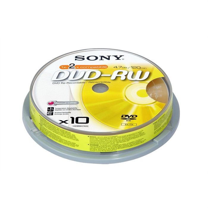 Sony DVD RW 1 2x   Achat / Vente CD   DVD   BLU RAY VIERGE Sony DVD