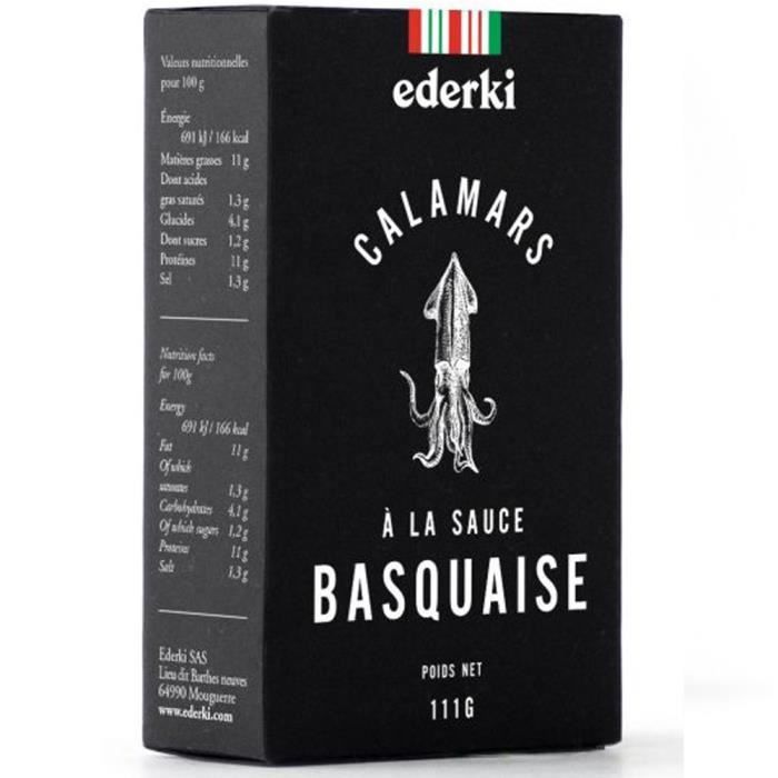 Calamars Sauce Basquaise 111gr   Achat / Vente AUTRE CONSERVE POISSON