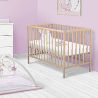 LIT BÉBÉ ATELIERS T4 Lit Bébé à Barreaux 60x120 cm et Matel LIT BÉBÉ ATELIERS T4 Lit Bébé à Barreaux 60x120 cm et Matel