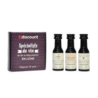 COFFRET CADEAU VIN Coffret 3 Vinottes de Vin Rouge de Bordeaux de 2 c COFFRET CADEAU VIN Coffret 3 Vinottes de Vin Rouge de Bordeaux de 2 c