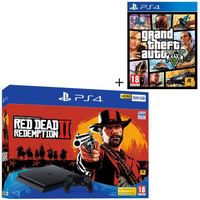 CONSOLE PS4 NOUVEAUTÉ Pack PS4 500 Go + 2 Jeux PS4 : Red Dead Redemption CONSOLE PS4 NOUVEAUTÉ Pack PS4 500 Go + 2 Jeux PS4 : Red Dead Redemption