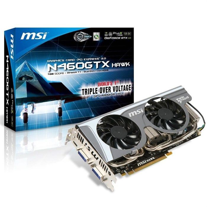 MSI GTX 460 HAWK 1Go DDR5   Achat / Vente CARTE GRAPHIQUE MSI GTX 460