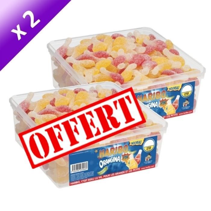 Haribo Orangina Pik 210 pièces x2   Achat / Vente CONFISERIE DE SUCRE