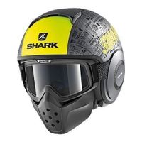 CASQUE MOTO SCOOTER SHARK Casque Drak Tribute RM - Noir et jaune CASQUE MOTO SCOOTER SHARK Casque Drak Tribute RM - Noir et jaune