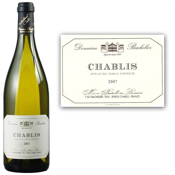 Chablis 2007   Achat / Vente VIN BLANC Domaine Bachelier Chablis 2007