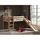 PINO Lit mezzanine enfant avec sommier + toboggan