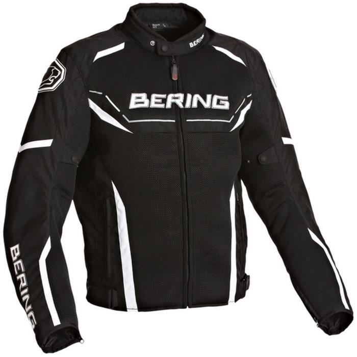 Noir Vente Scream Et Textile Blouson Moto Achat Blanc Bering n8Zq4I6I