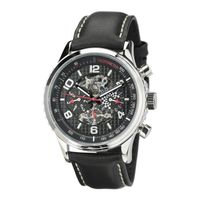 MONTRE JOST BURGI Montre "RACING" bracelet cuir noir MONTRE JOST BURGI Montre "RACING" bracelet cuir noir