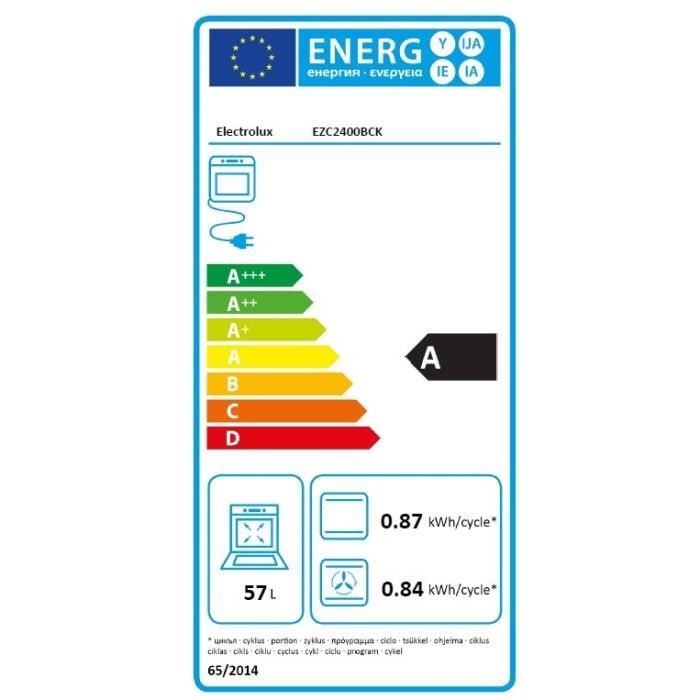  EZC2400BCK - Four Pyrolyse 57L Noir1