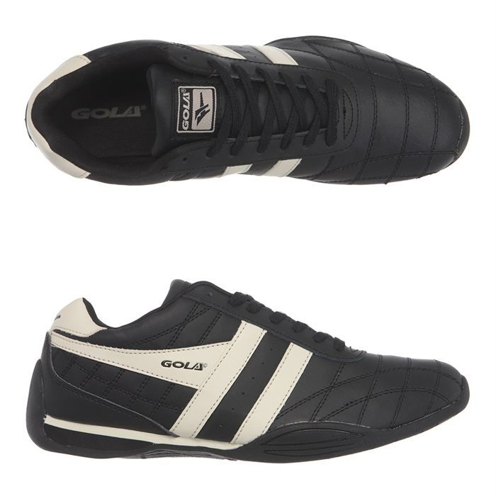 GOLA Baskets cuir Guile Homme Noir et beige   Achat / Vente BASKET