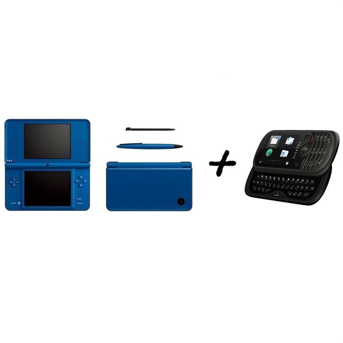 CONSOLE DSi XL Bleue + ALCATEL OT 606 Noir   Achat / Vente PACK ET