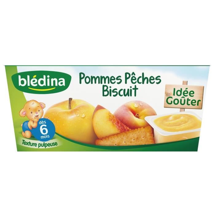 BLEDIFRUIT Biscuité Pomme/pêche   Achat / Vente DESSERT GOUTER BEBE 