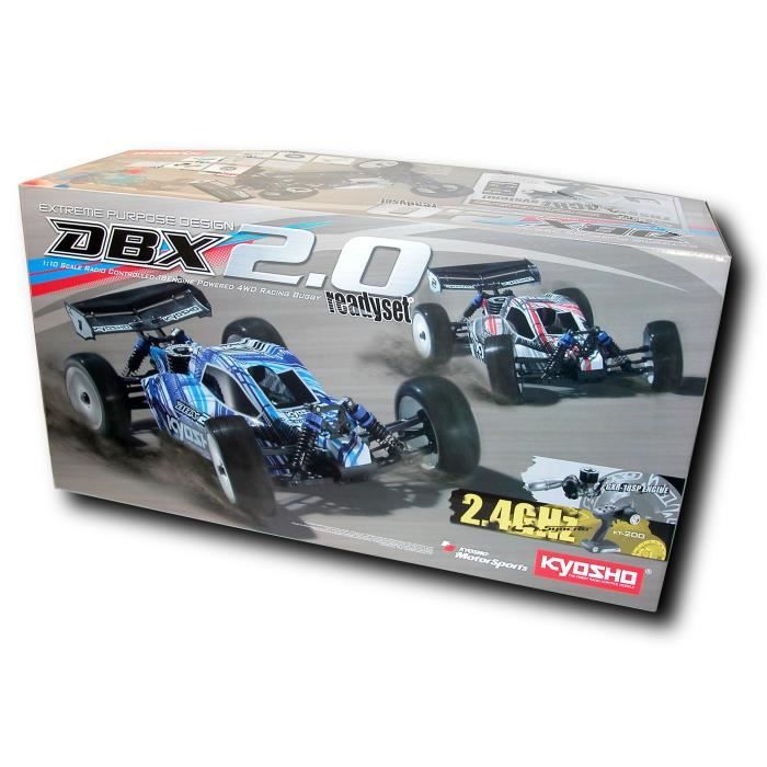 RADIOCOMMANDE TERRESTRE Pack Buggy Thermique Kyosho DBX2 110ième 2