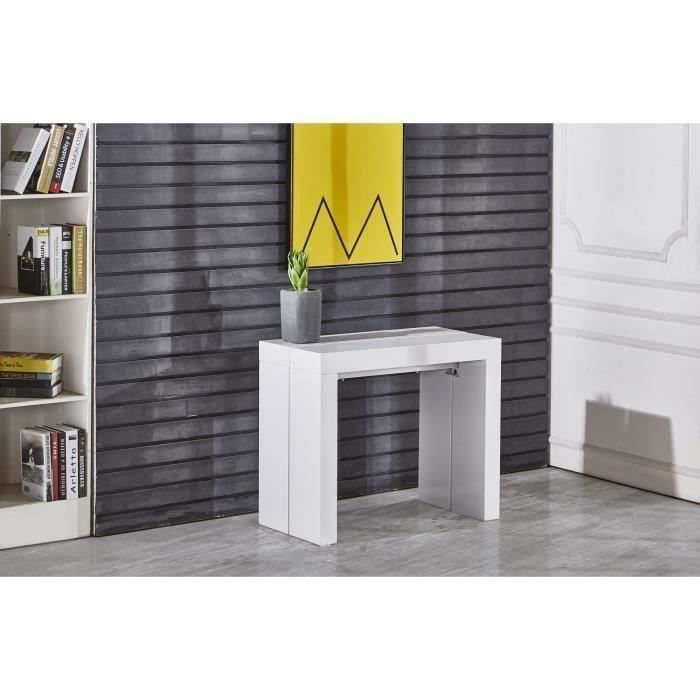 console extensible zack table console extensible 45 300x90cm blanc la - Table Console Extensible Blanc Laque console extensible zack table console extensible 45 300x90cm blanc la - Table Console Extensible Blanc Laque