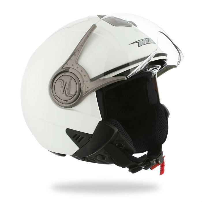 NOX Casque Moto/Scooter Jet N121 Blanc Brillant   Achat / Vente CASQUE